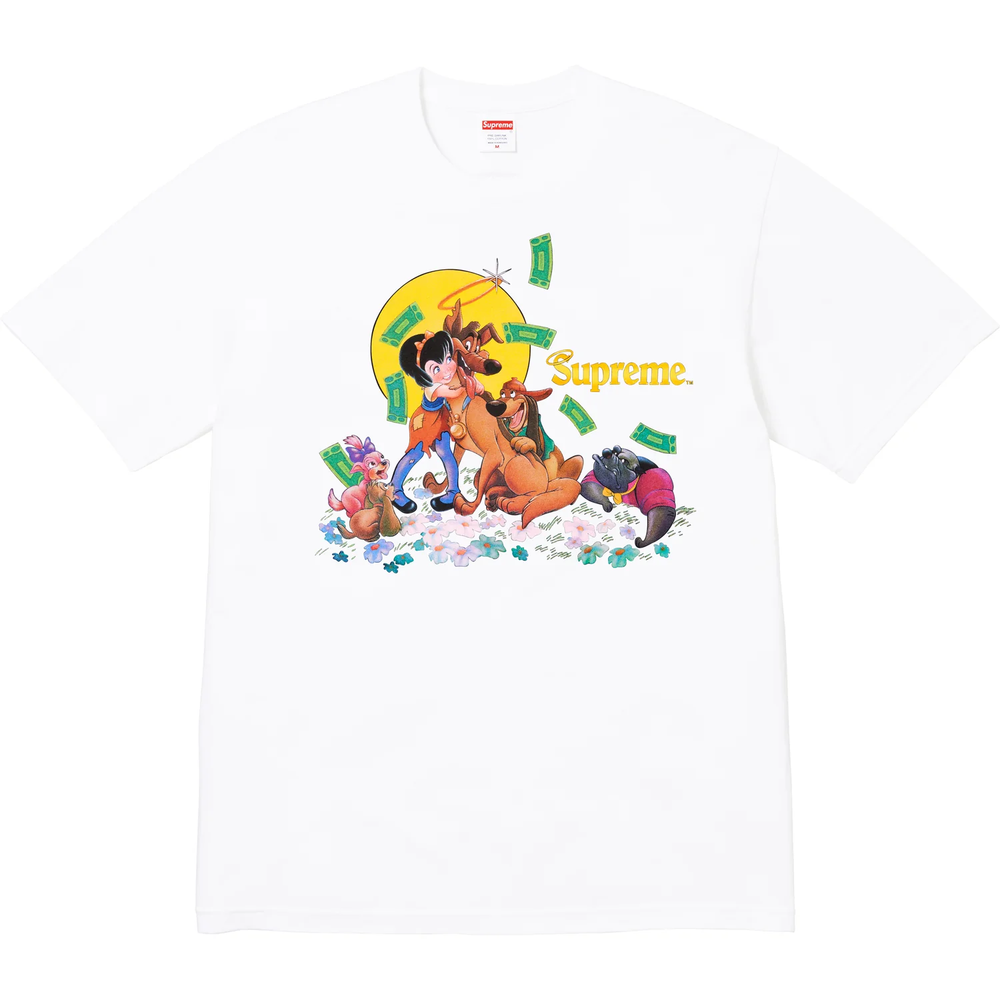 Supreme All Dogs Go To Heaven White Tee