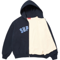 Supreme Arc Thermal Lined Navy Zip Up Hoodie