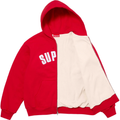 Supreme Arc Thermal Lined Red Zip Up Hoodie