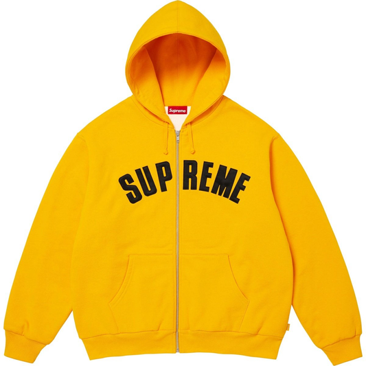 Supreme Arc Thermal Lined Bright Gold Zip Up Hoodie