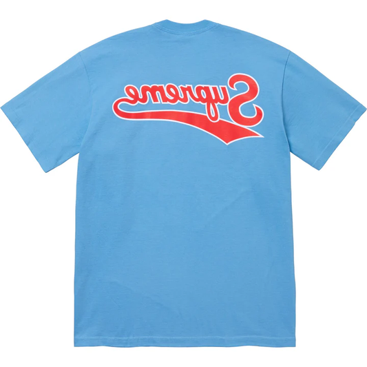 Supreme Backwards Bright Blue Tee