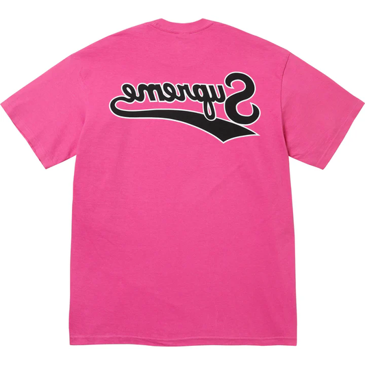 Supreme Backwards Fuchsia Tee