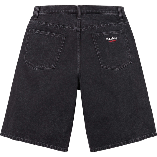 Supreme Baggy Black Denim Shorts