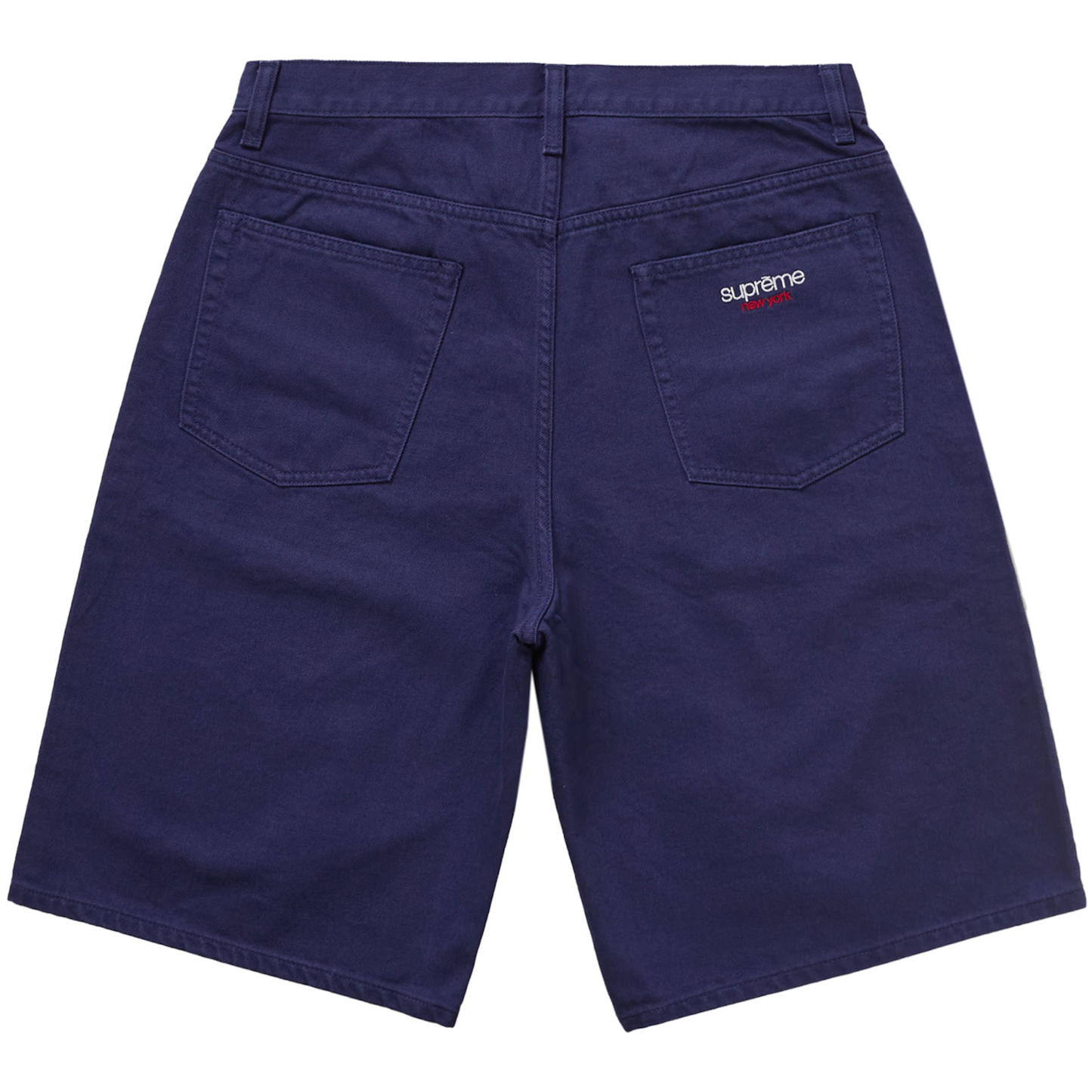 Supreme Baggy Navy Denim Shorts