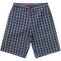 Supreme Baggy Plaid Navy Shorts