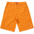 Supreme Baggy Plaid Orange Shorts