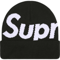 Supreme Big Logo Black Beanie