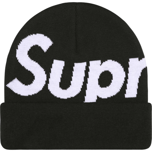 Supreme Big Logo Black Beanie