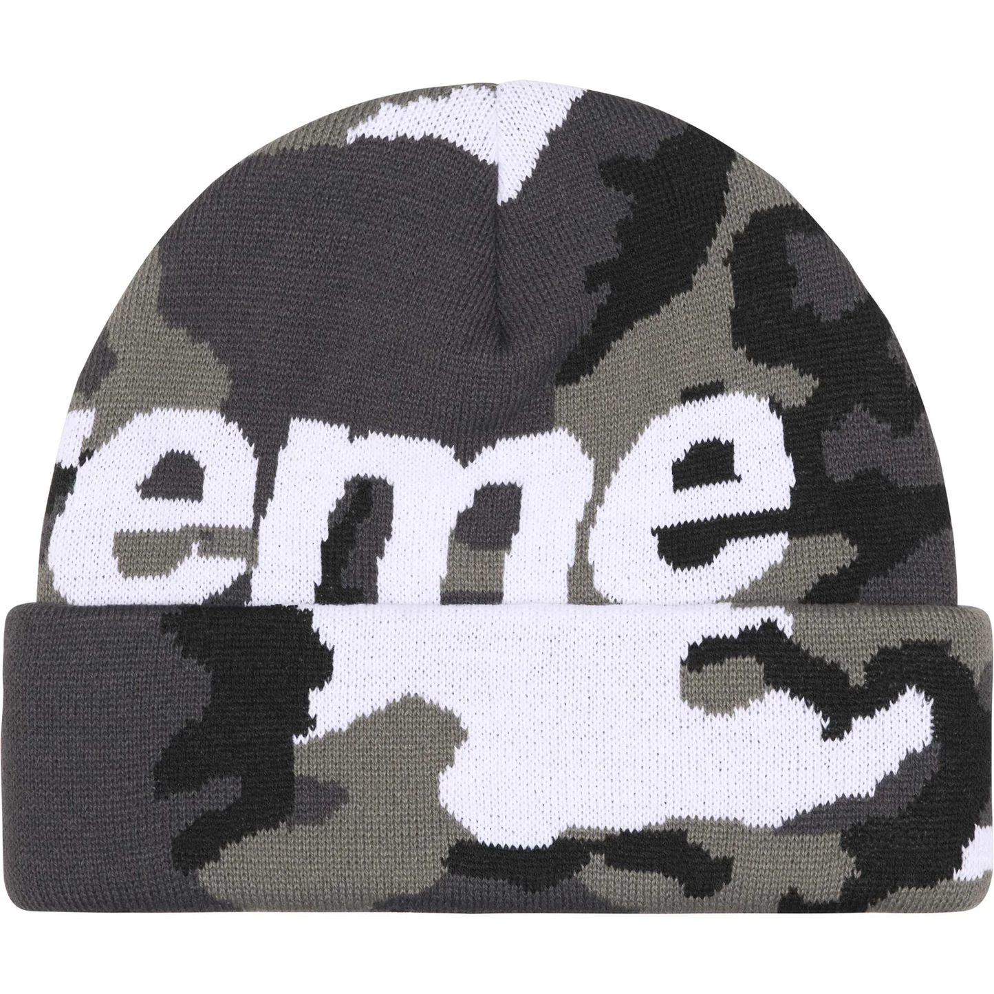Supreme Big Logo Black Camo Beanie – WyCo Vintage Broadway