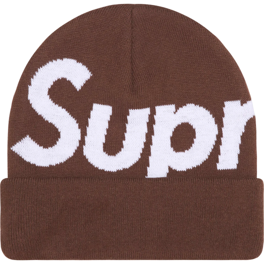 Supreme Big Logo Brown Beanie