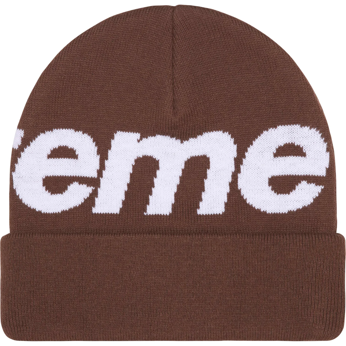 Supreme Big Logo Brown Beanie