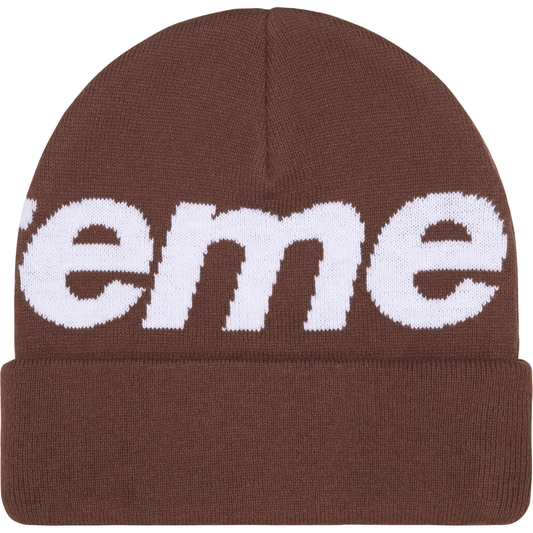 Supreme Big Logo Brown Beanie
