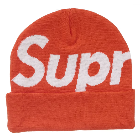 Supreme Big Logo Orange Beanie