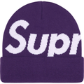 Supreme Big Logo Purple Beanie