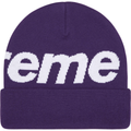 Supreme Big Logo Purple Beanie
