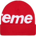 Supreme Big Logo Red Beanie