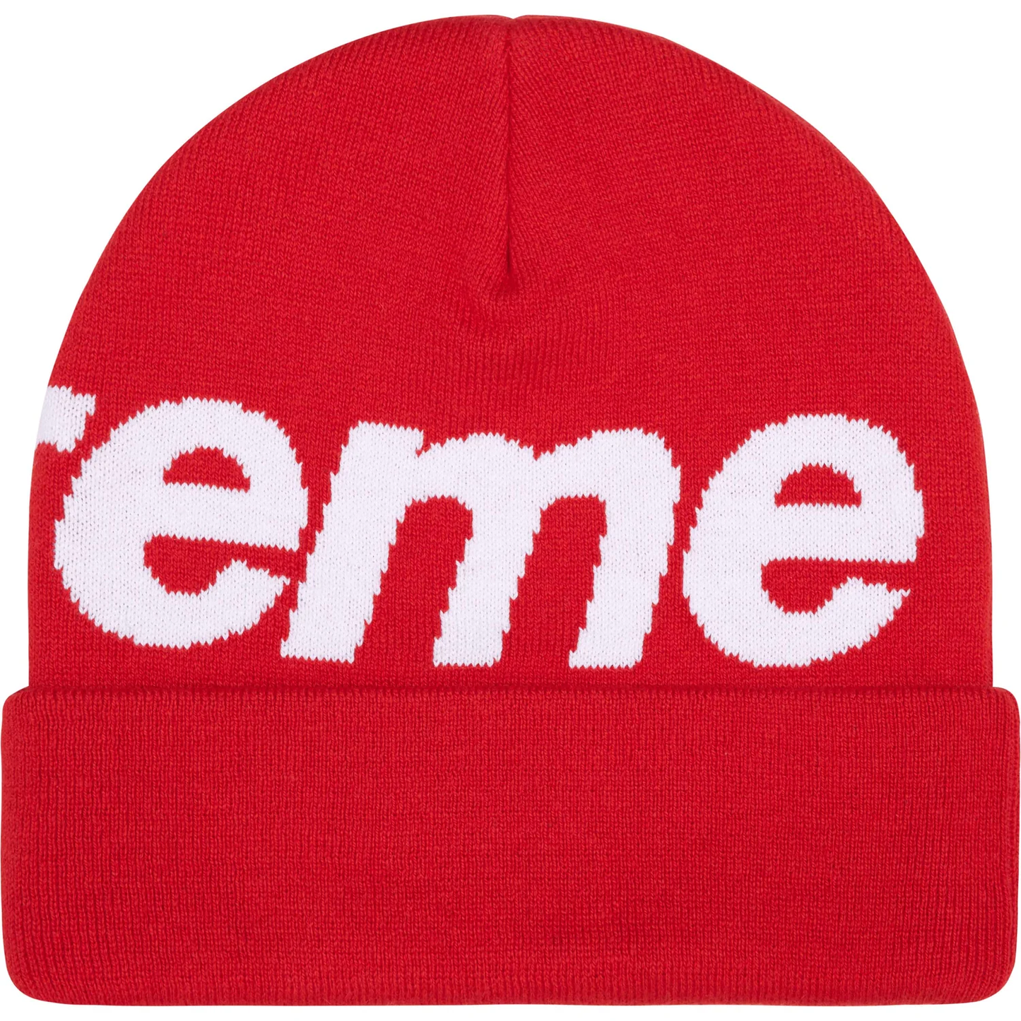 Supreme Big Logo Red Beanie