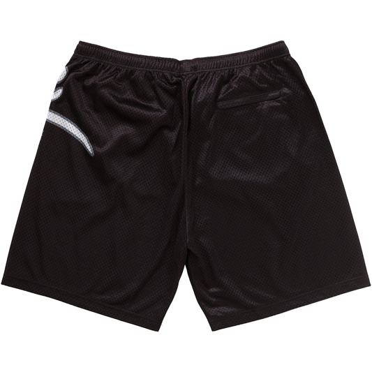 Supreme Big Script Black Mesh Shorts