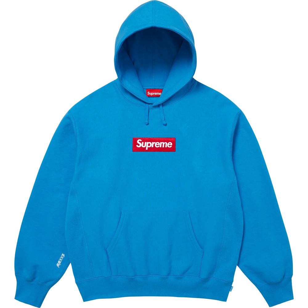 Supreme Box Logo Cyan Hoodie