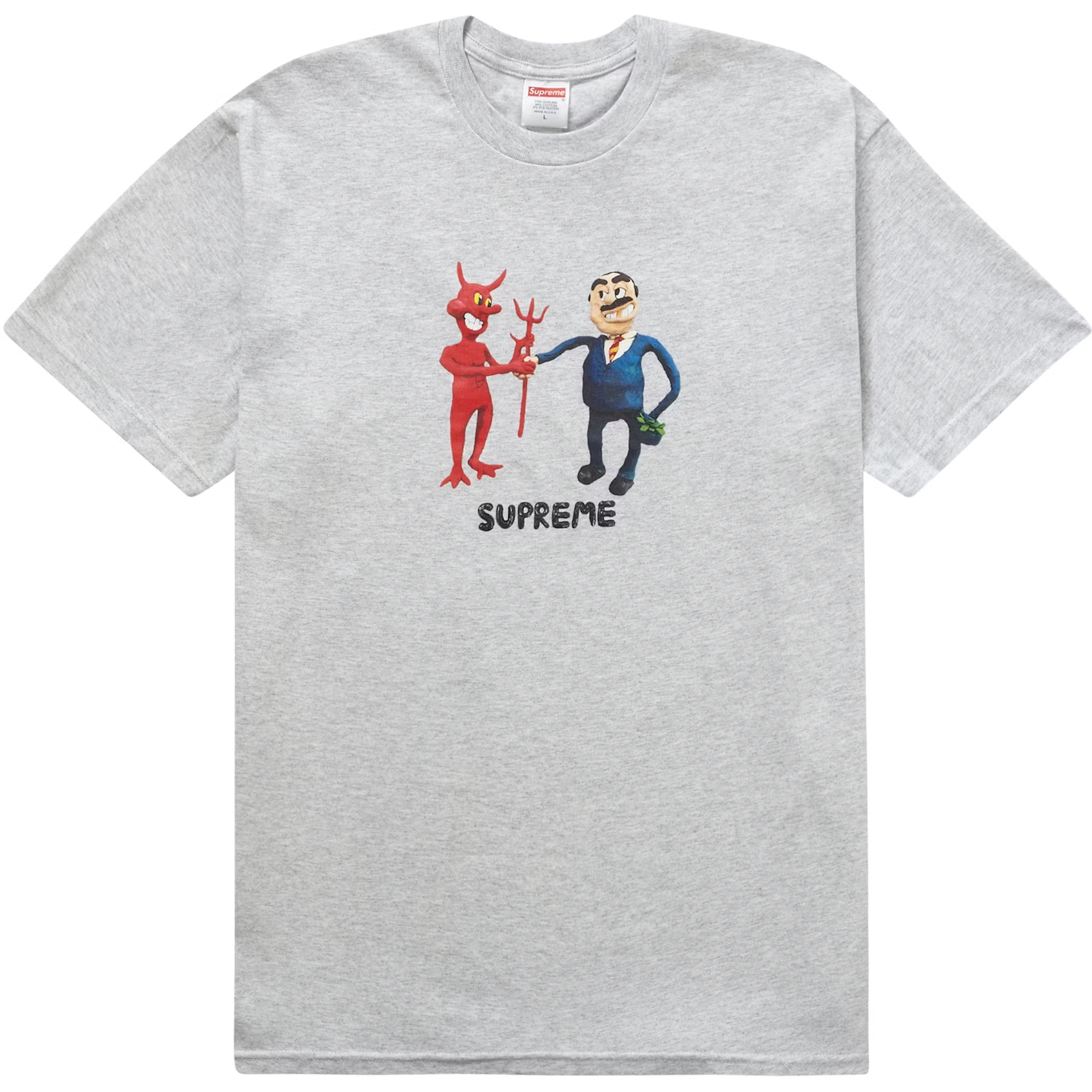 Supreme Business Ash Grey Tee – WyCo Vintage Broadway