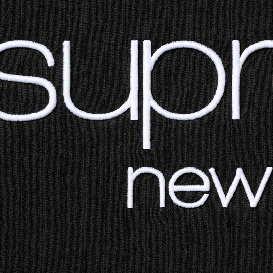 Supreme Classic Logo Black Hoodie