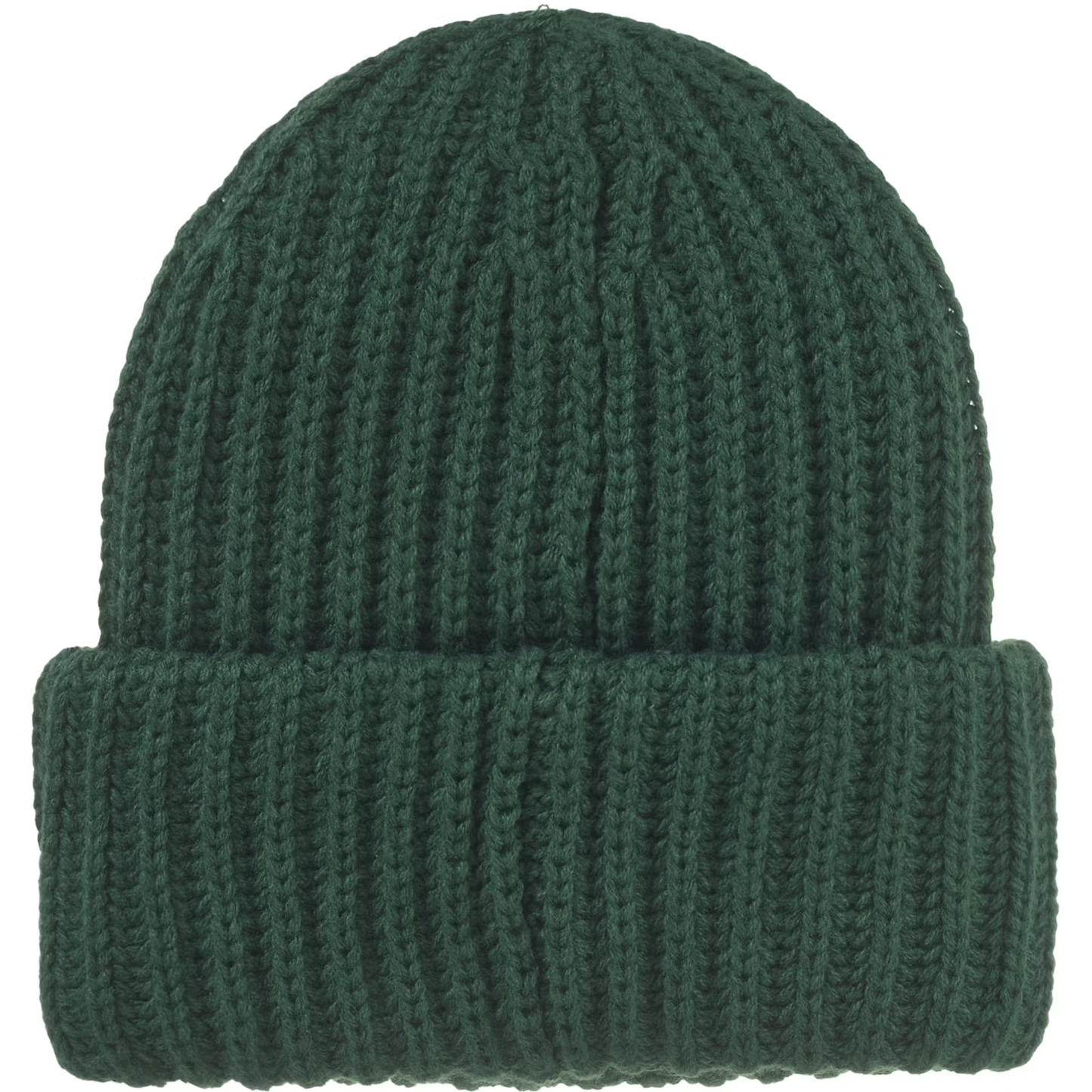 Supreme Classic Logo Chunky Ribbed Dark Green Beanie