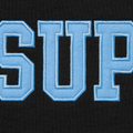 Supreme Collegiate Half Zip Black Pullover