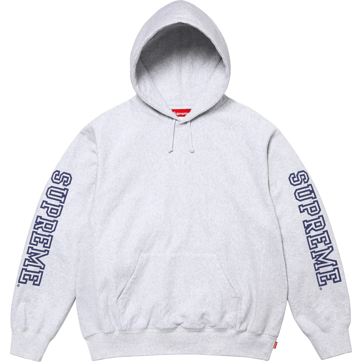 Supreme Collegiate Sleeve Ash Grey Hoodie