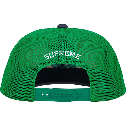 Supreme Contrast S Green Mesh Back 6-Panel Hat