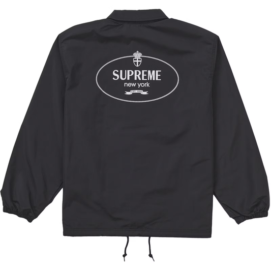 Supreme Crest Black Coaches Jacket