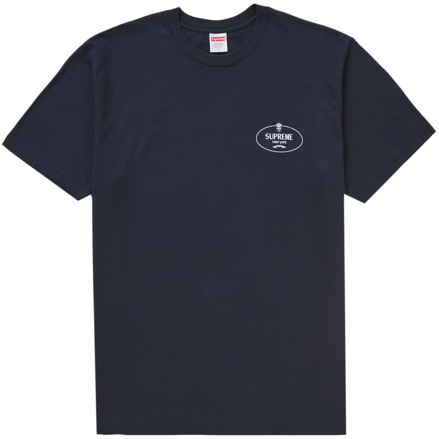 Supreme Crest Navy Tee