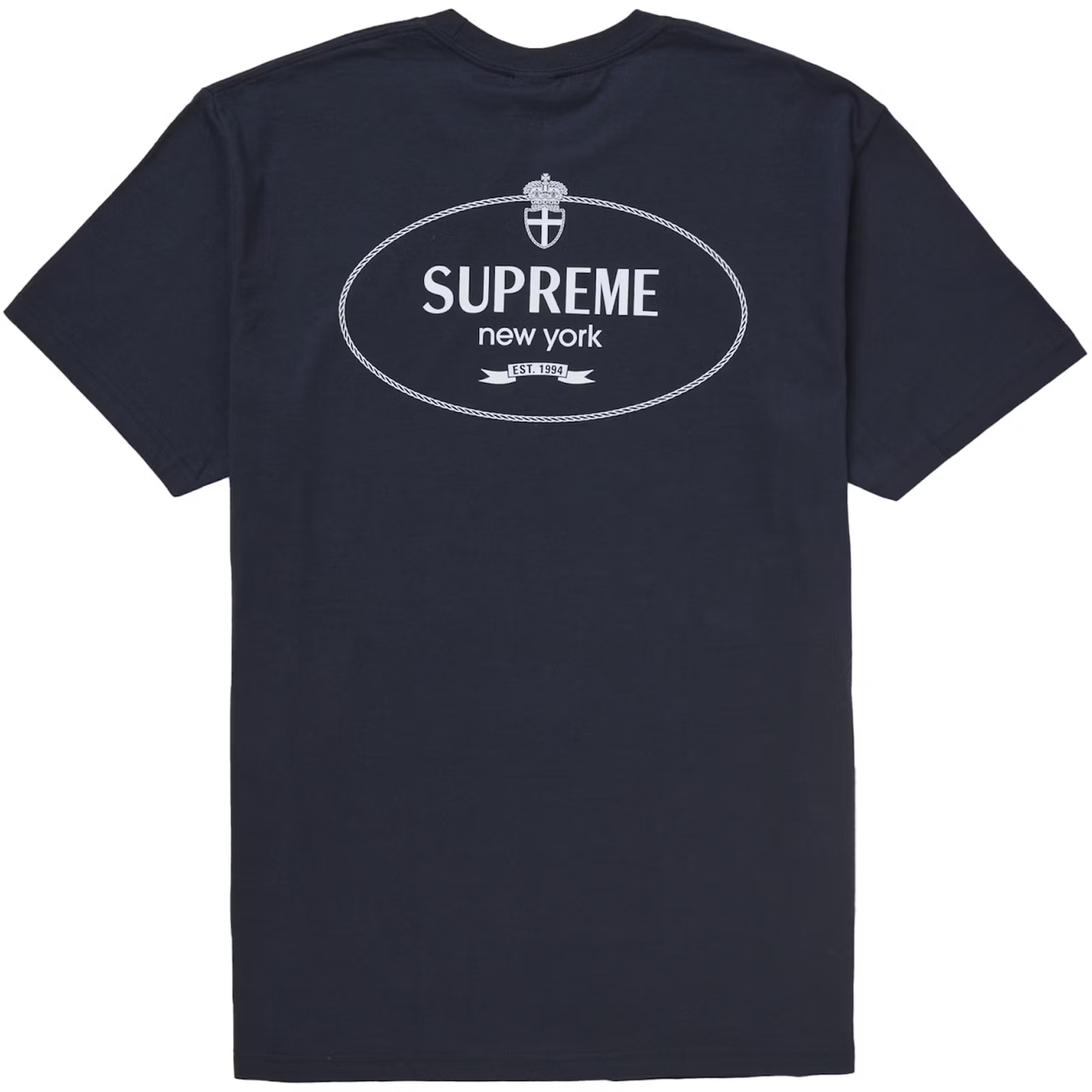 Supreme Crest Navy Tee