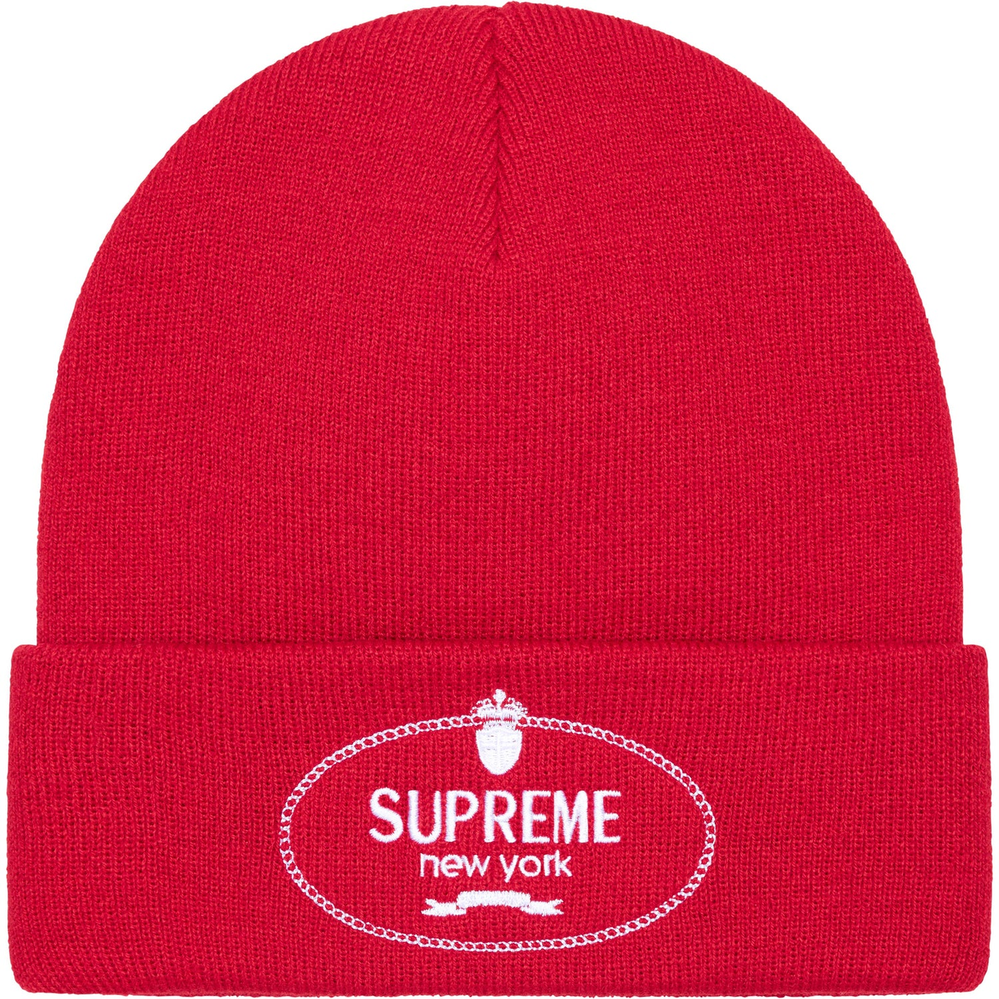 Supreme Crest Red Beanie