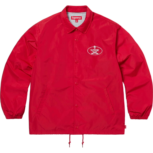 Supreme Crest Red Coaches Jacket