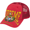 Supreme Crest Red Mesh Back 6-Panel Hat