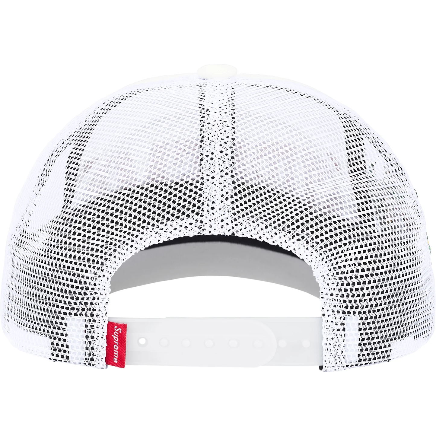 Supreme Crest White Mesh Back 6-Panel Hat