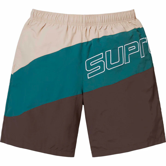 Supreme Curve Brown Nylon Shorts