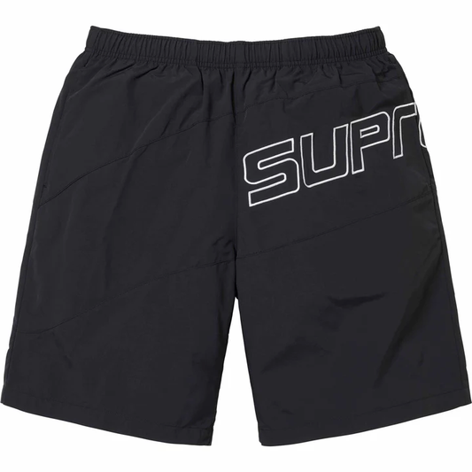 Supreme Curve Black Nylon Shorts