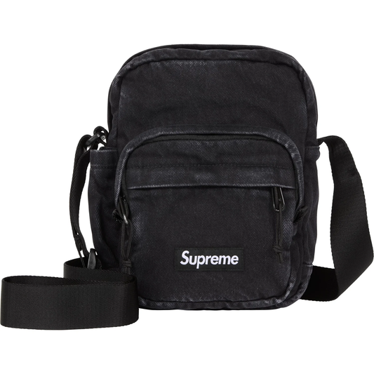 Supreme Denim Black Shoulder Bag