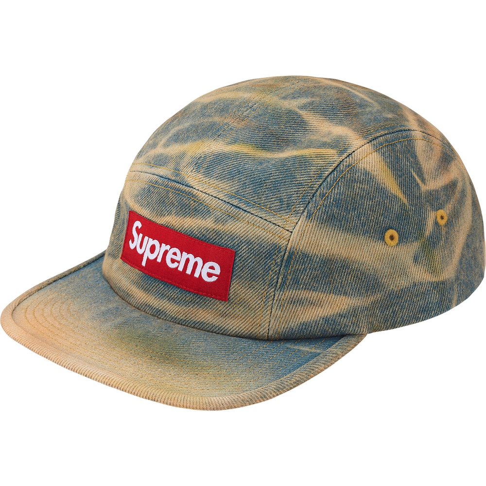 Supreme Denim Dirty Indigo Camp Cap