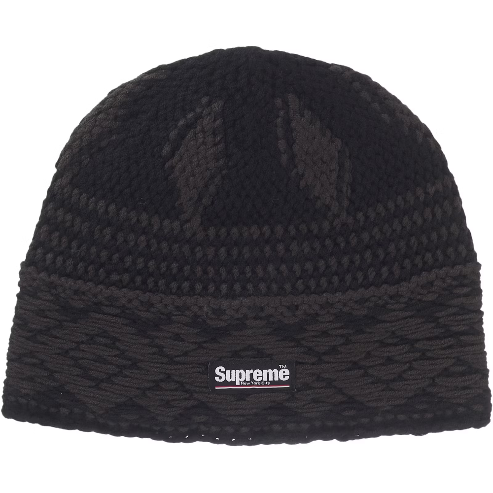 Supreme Diamond Black Beanie