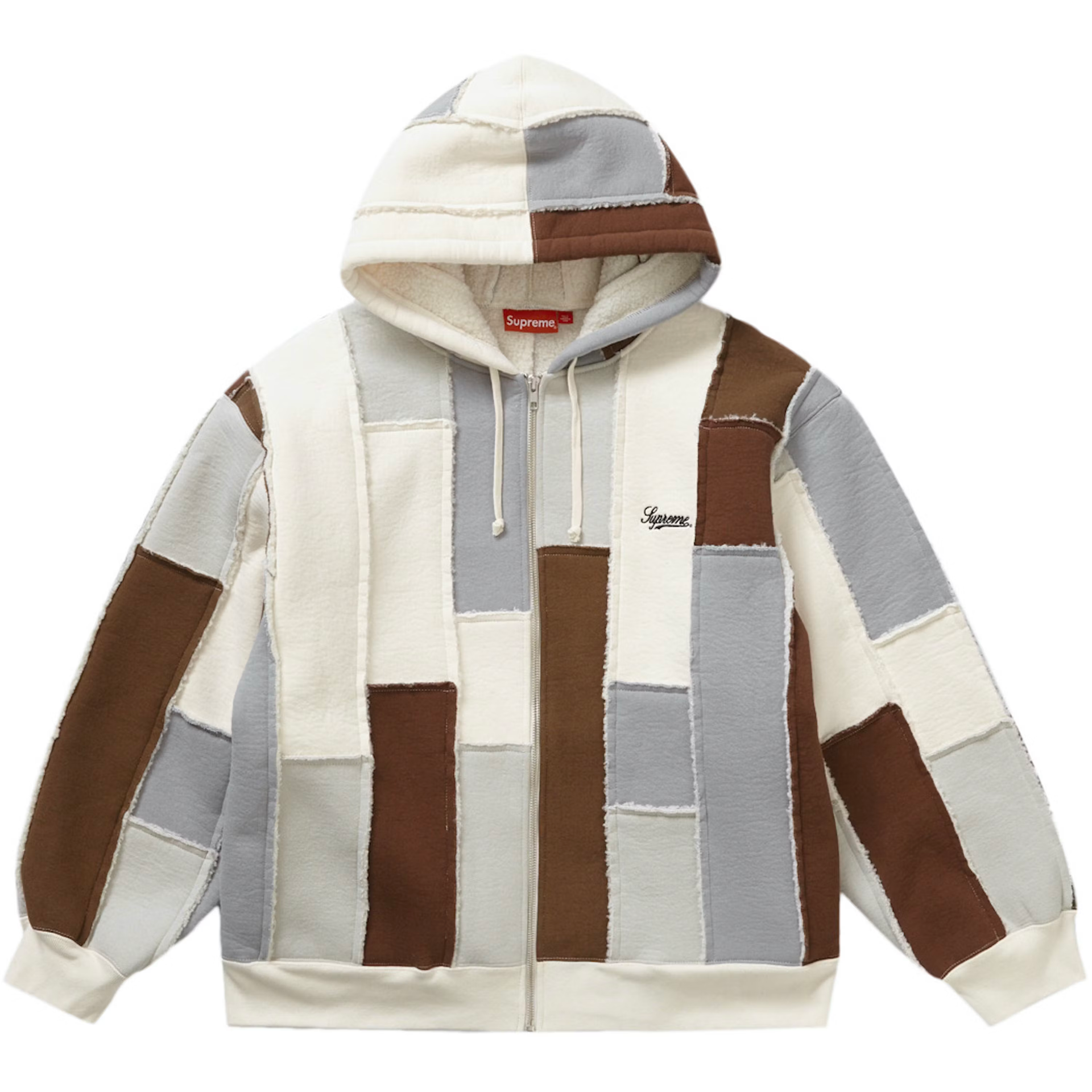 SupremeFauxShearlingPatchworkZ