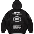 Supreme Football Black Zip Up Hoodie