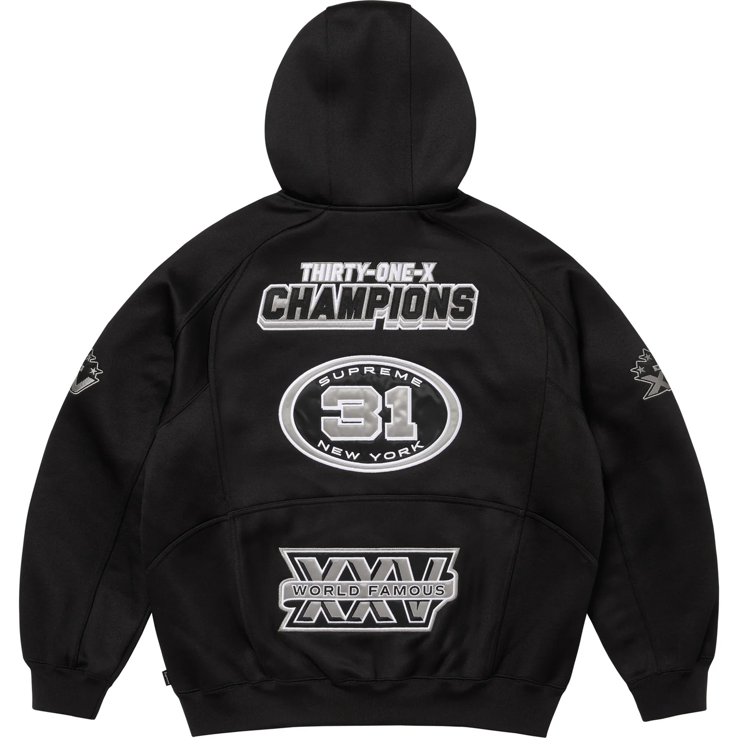 Supreme Football Black Zip Up Hoodie