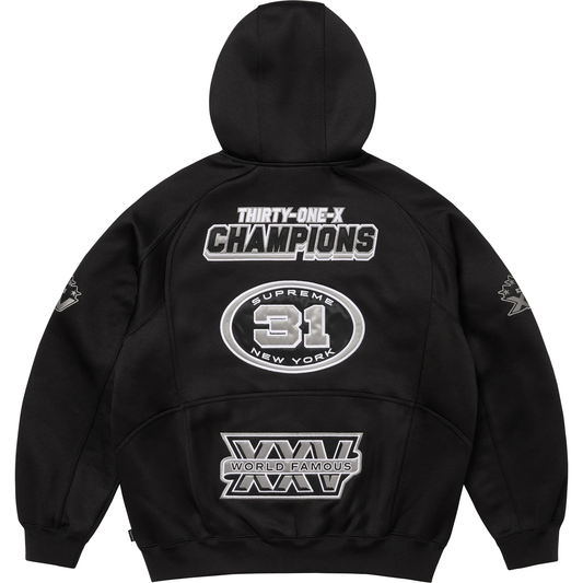 Supreme Football Black Zip Up Hoodie