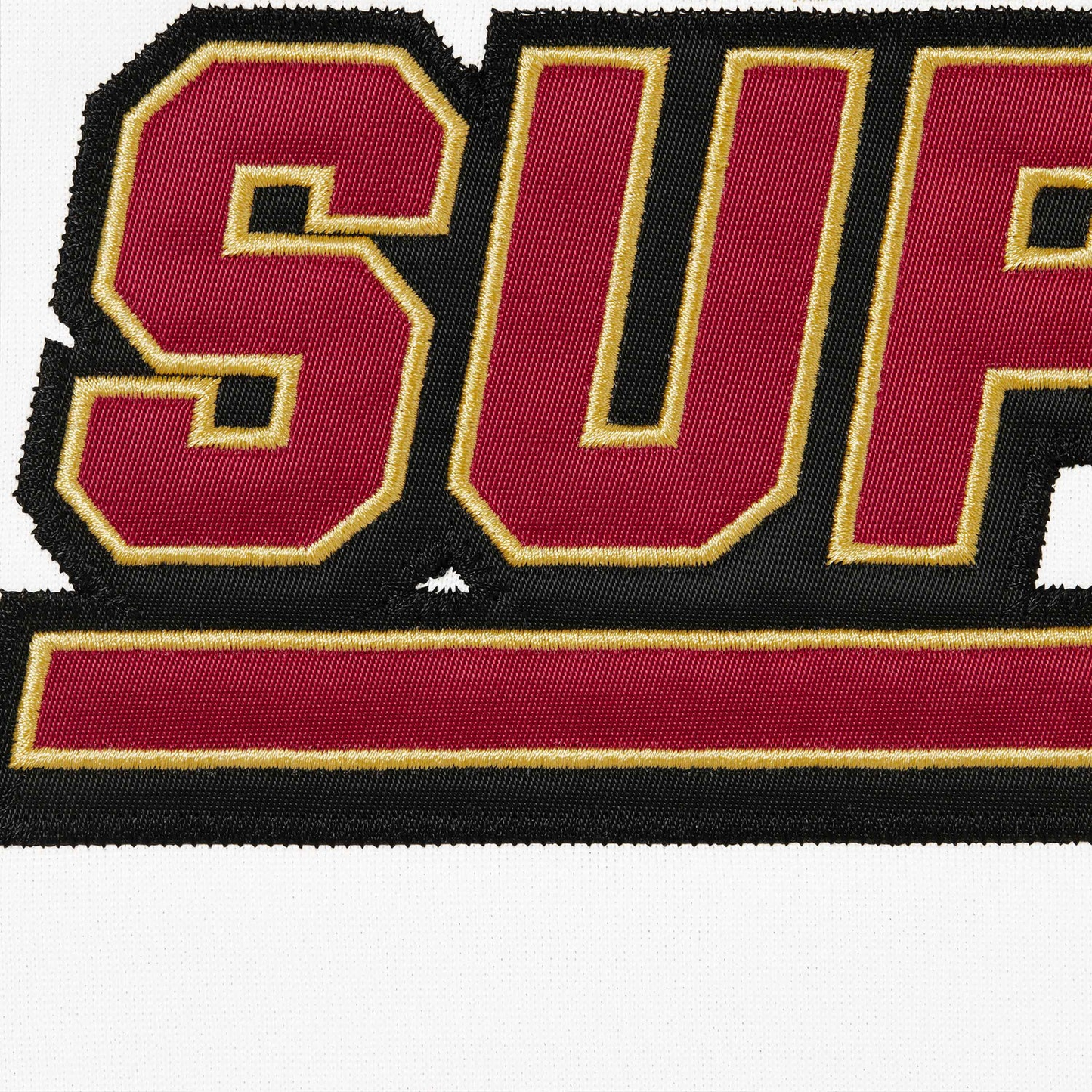 Supreme Football White Zip Up Hoodie