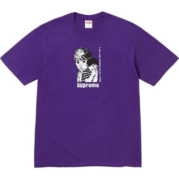 Supreme Freaking Out Purple Tee