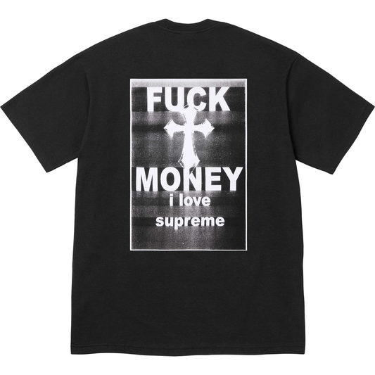 Supreme Fuck Money Black Tee