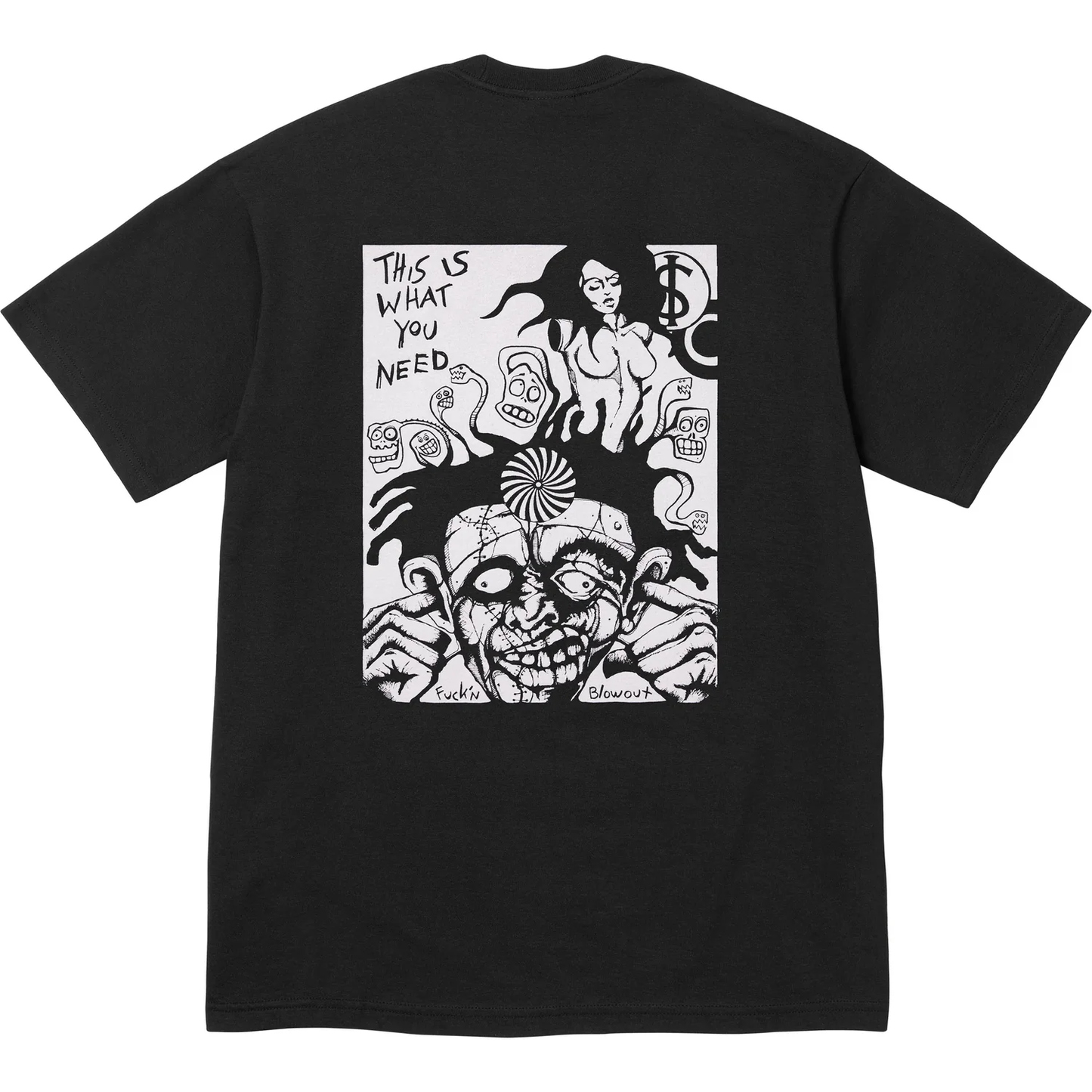 Supreme Fuckin Blowout Black Tee