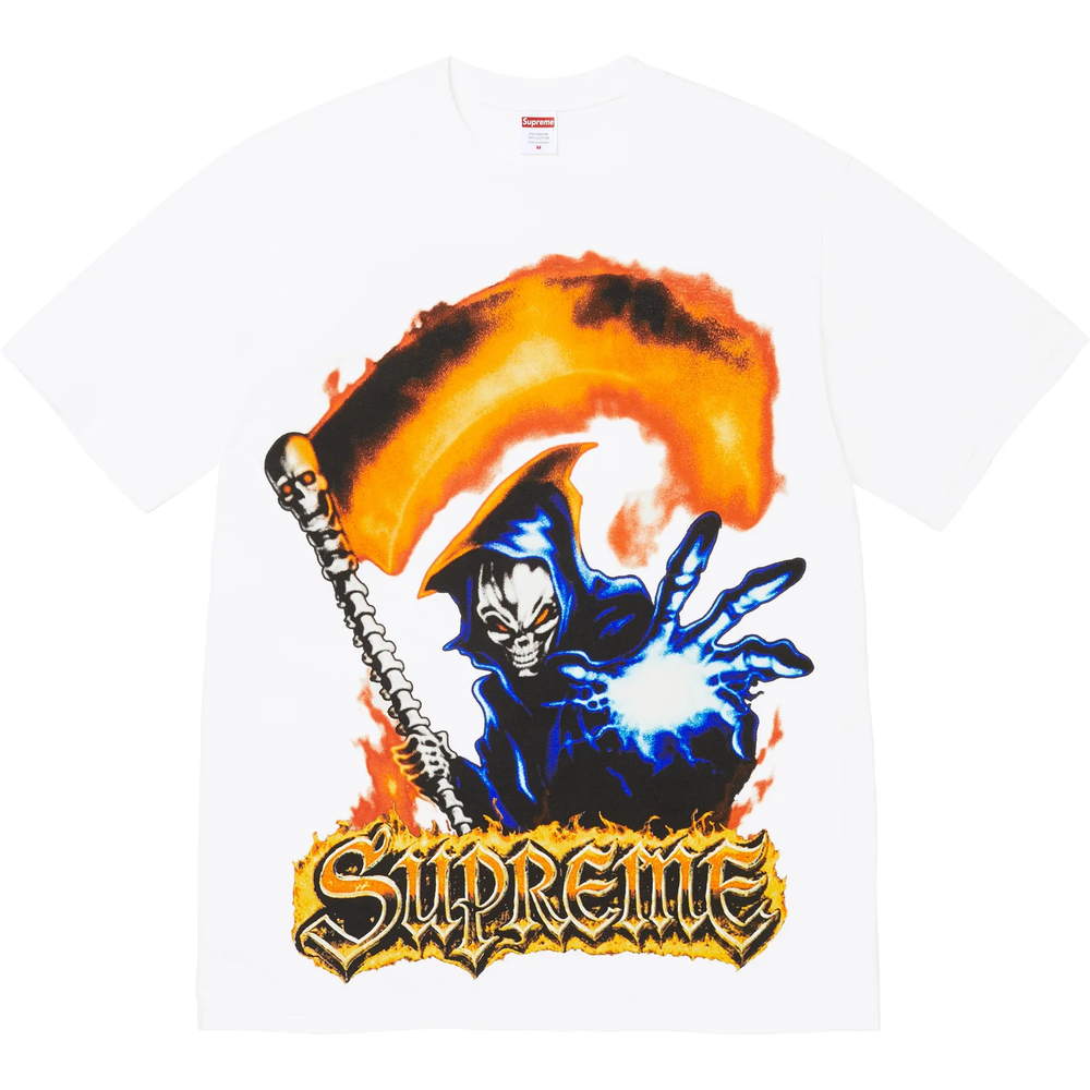 Supreme Grim Reaper White Tee